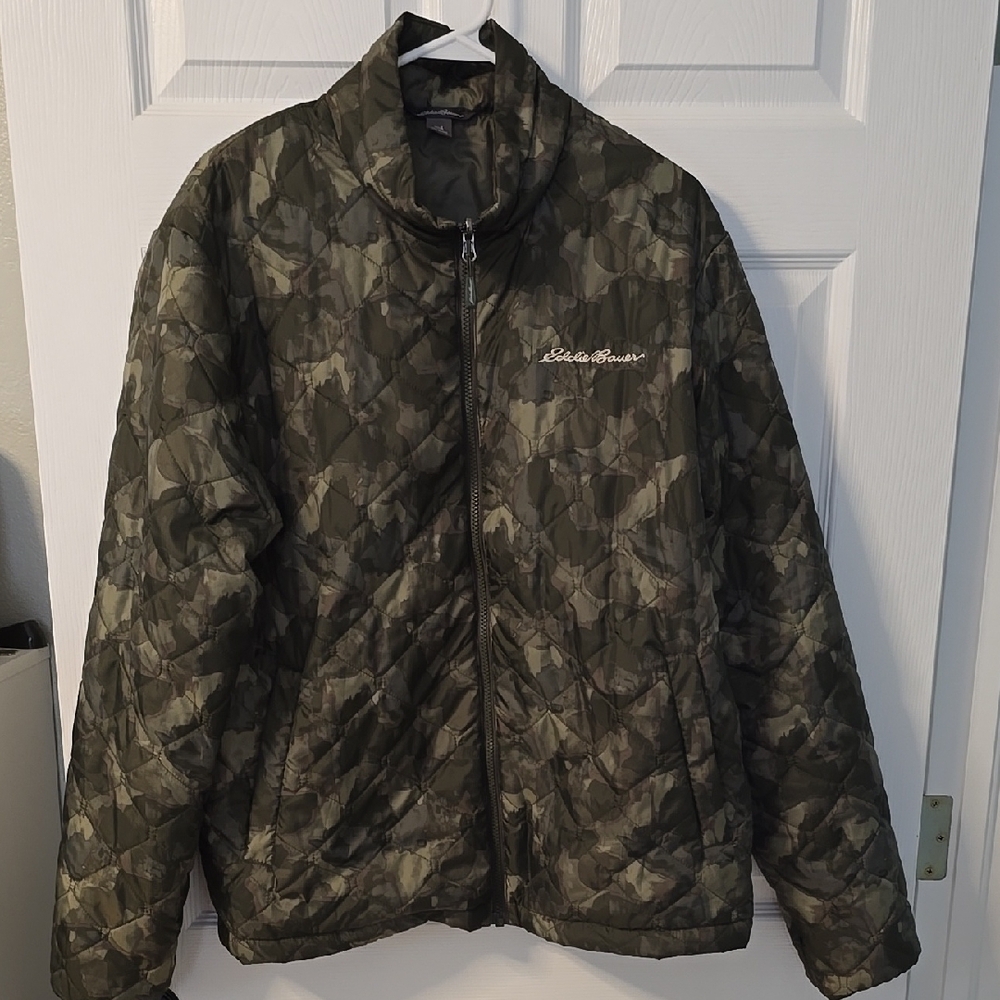 Eddie Bauer Men's Green Camo Jacket